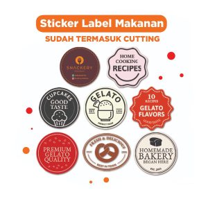 Cetak Sticker Logo Bulat Chromo