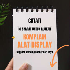 Supplier Standing Banner dari Kayu