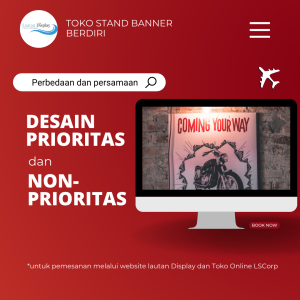 Toko Stand Banner Berdiri