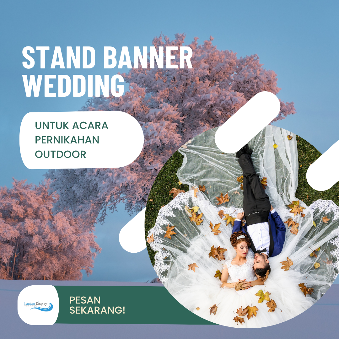 Pabrik Stand Banner Wedding