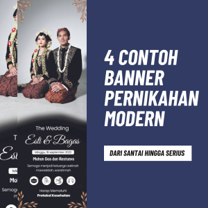 Contoh Banner Pernikahan Modern