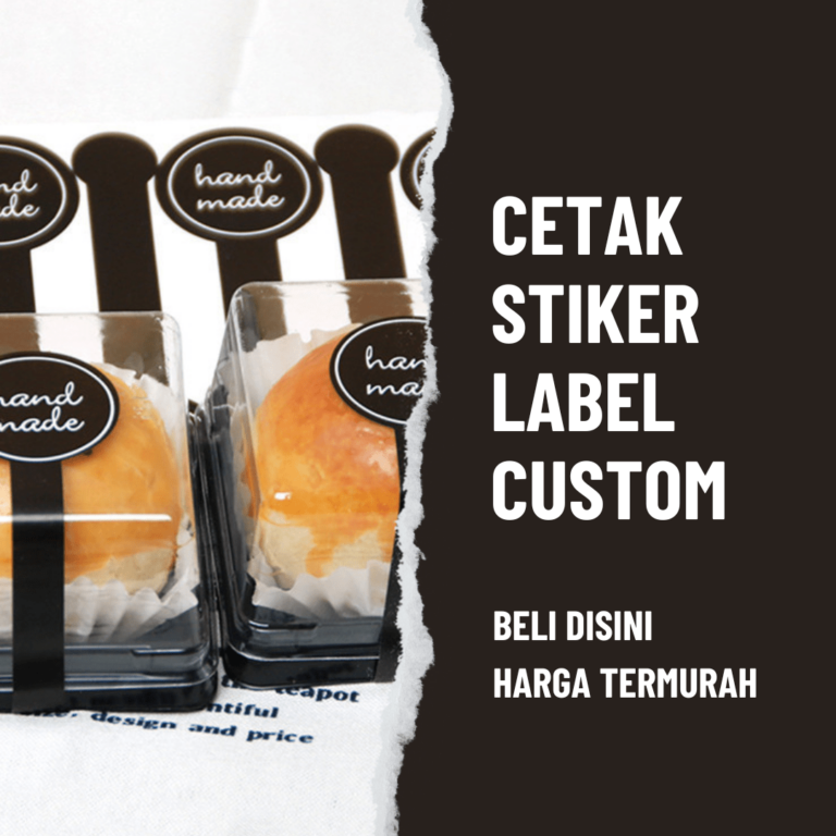 Cetak Stiker Label Custom
