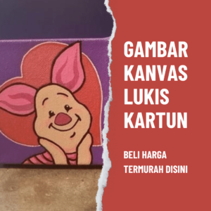 Gambar Kanvas Lukis Kartun