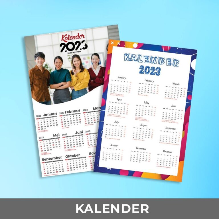 Macam-macam Bentuk Kalender & Ukurannya Agar Pas Dipajang