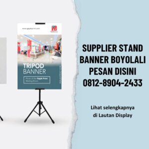 Supplier Stand Banner Boyolali Lautan Display