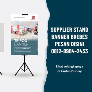 Supplier Stand Banner Brebes Lautan Display