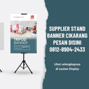 Supplier Stand Banner Cikarang Lautan Display