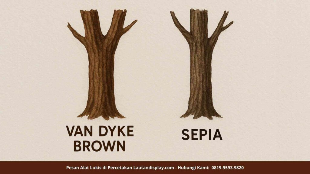 Berbagai Macam Warna Coklat Sepia - Lautan Display