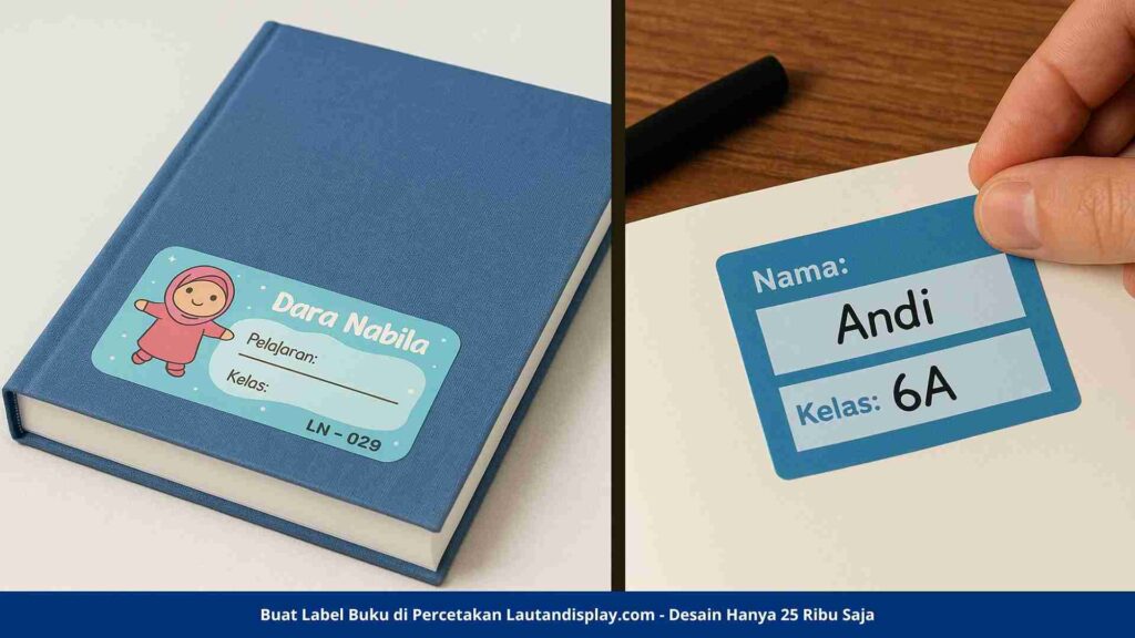 Cara Cetak Label Nama Buku - Lautan Display