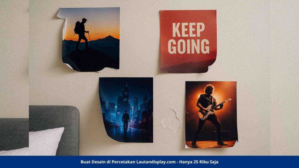 Cara Memasang Poster Agar Tidak Jatuh - Lautan Display