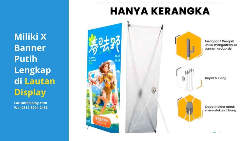 Supplier X Banner Putih - Lautan Display