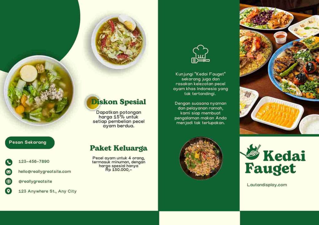 Contoh Desain Brosur Lipat 4 - Lautan Display