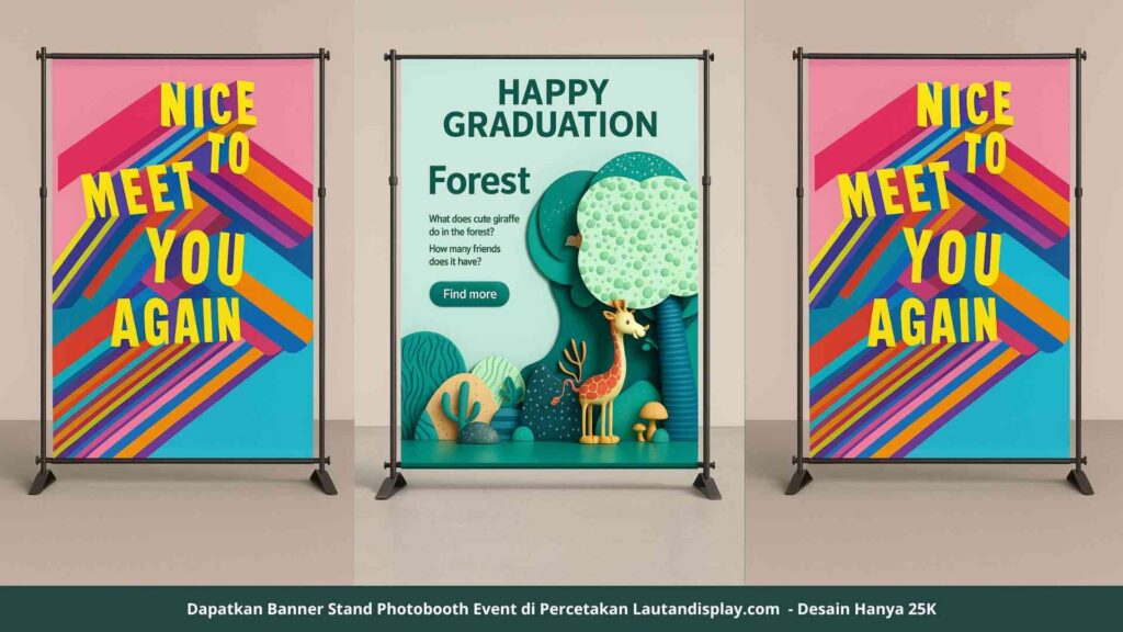 Harga Banner Photobooth Dengan Stand - Lautan Display