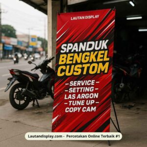 Ide Desain Spanduk Bengkel Motor - Lautan Display