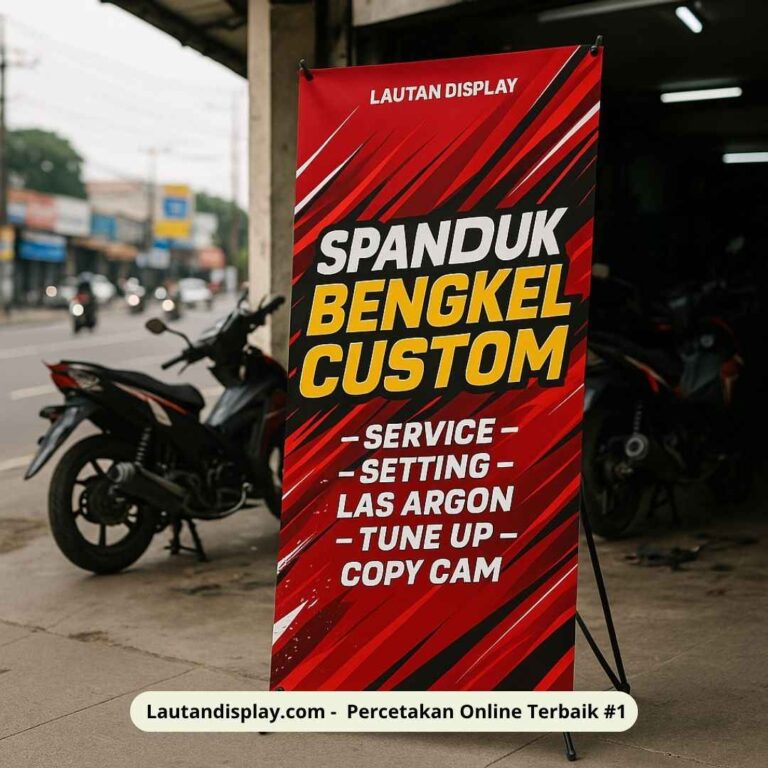 Ide Desain Spanduk Bengkel Motor - Lautan Display