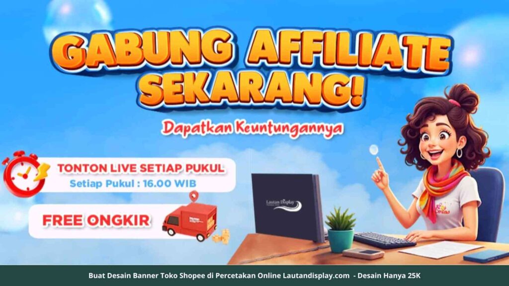Jasa Desain Banner Shopee Murah - Lautan Display