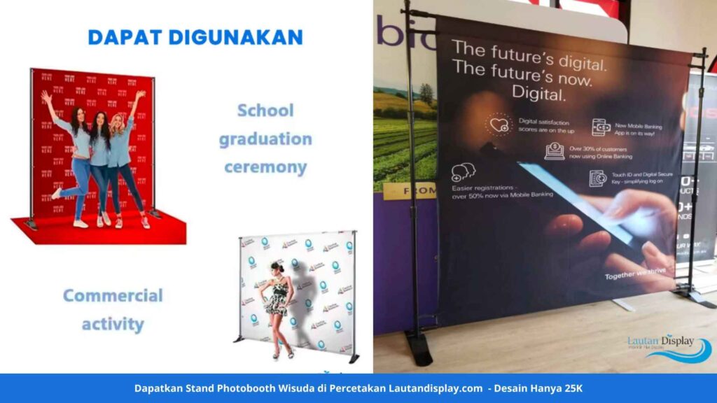 Standing Banner Photobooth Wisuda- Lautan Display