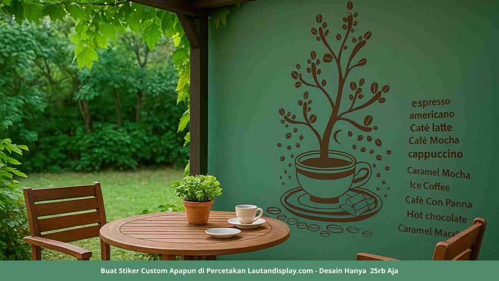 Stiker Dinding Coffe - Lautan Display