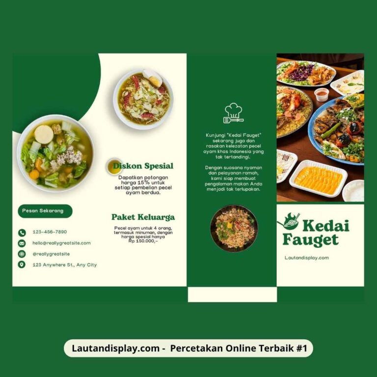 Ukuran Brosur Lipat 4 - Lautan Display