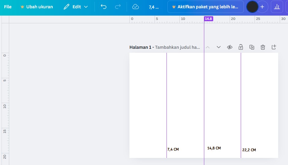Ukuran Brosur Lipat 4 di Canva - Lautan Display
