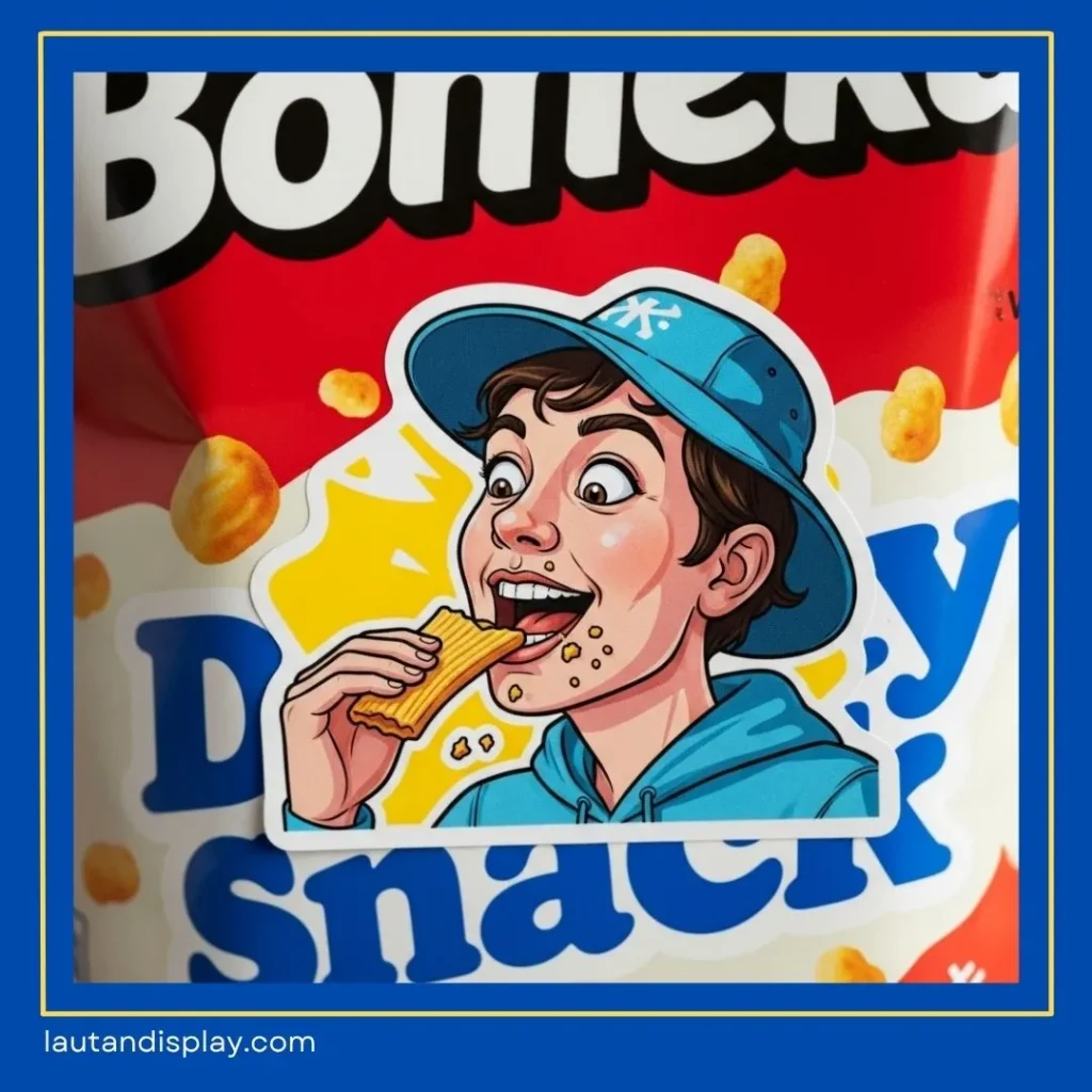 Cetak Stiker Label Snack