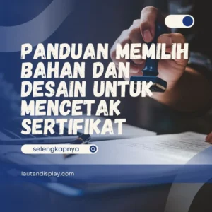 Mencetak Sertifikat
