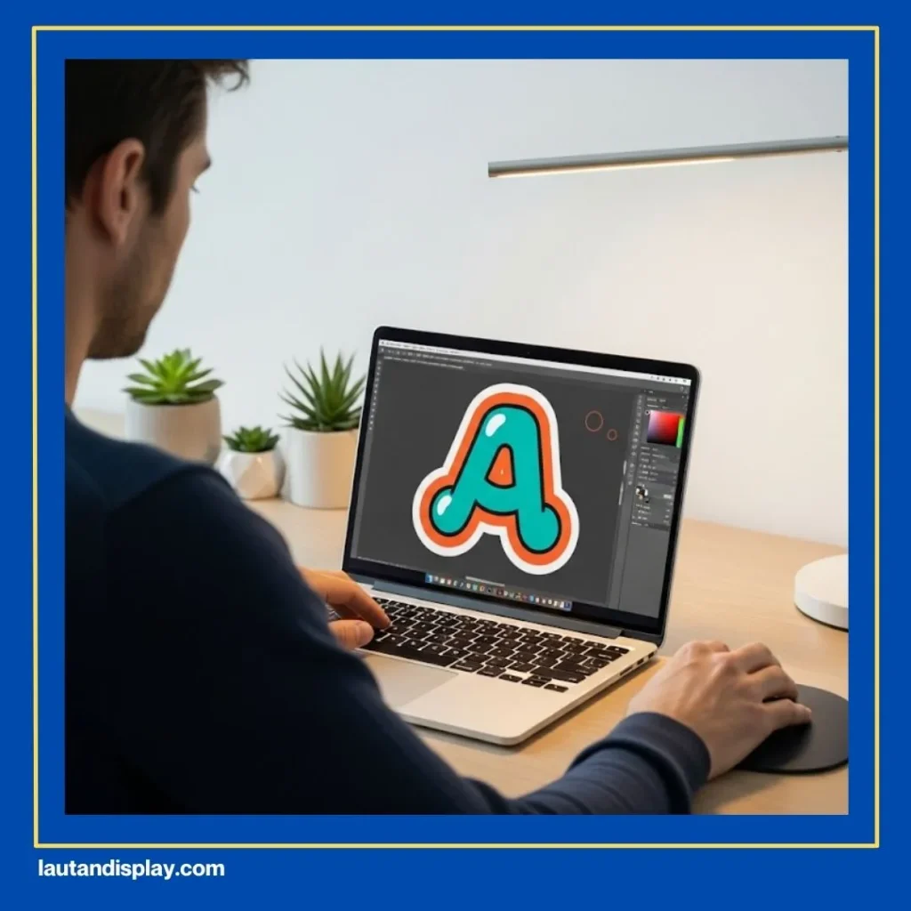 Cetak Huruf Stiker