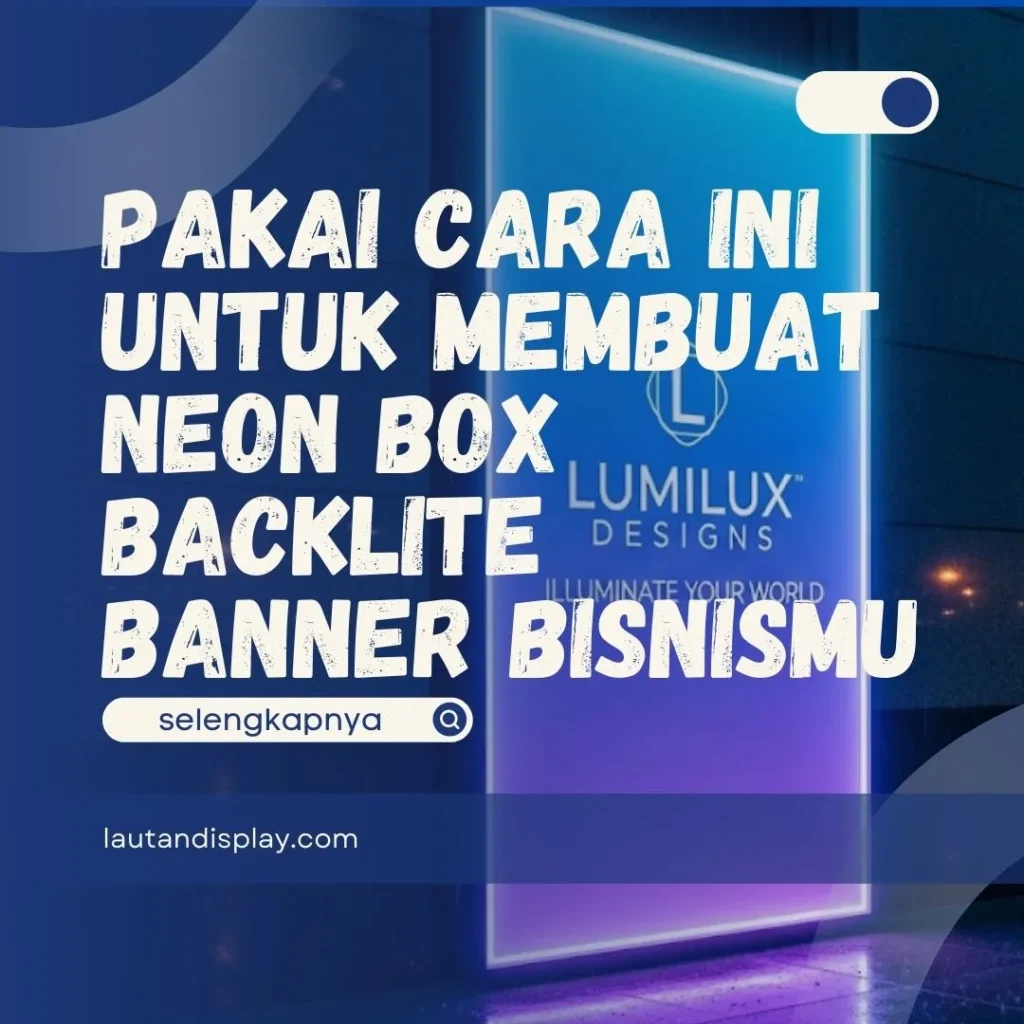 Neon Box Backlite Banner 