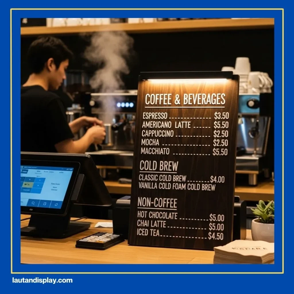 Kertas Menu Cafe