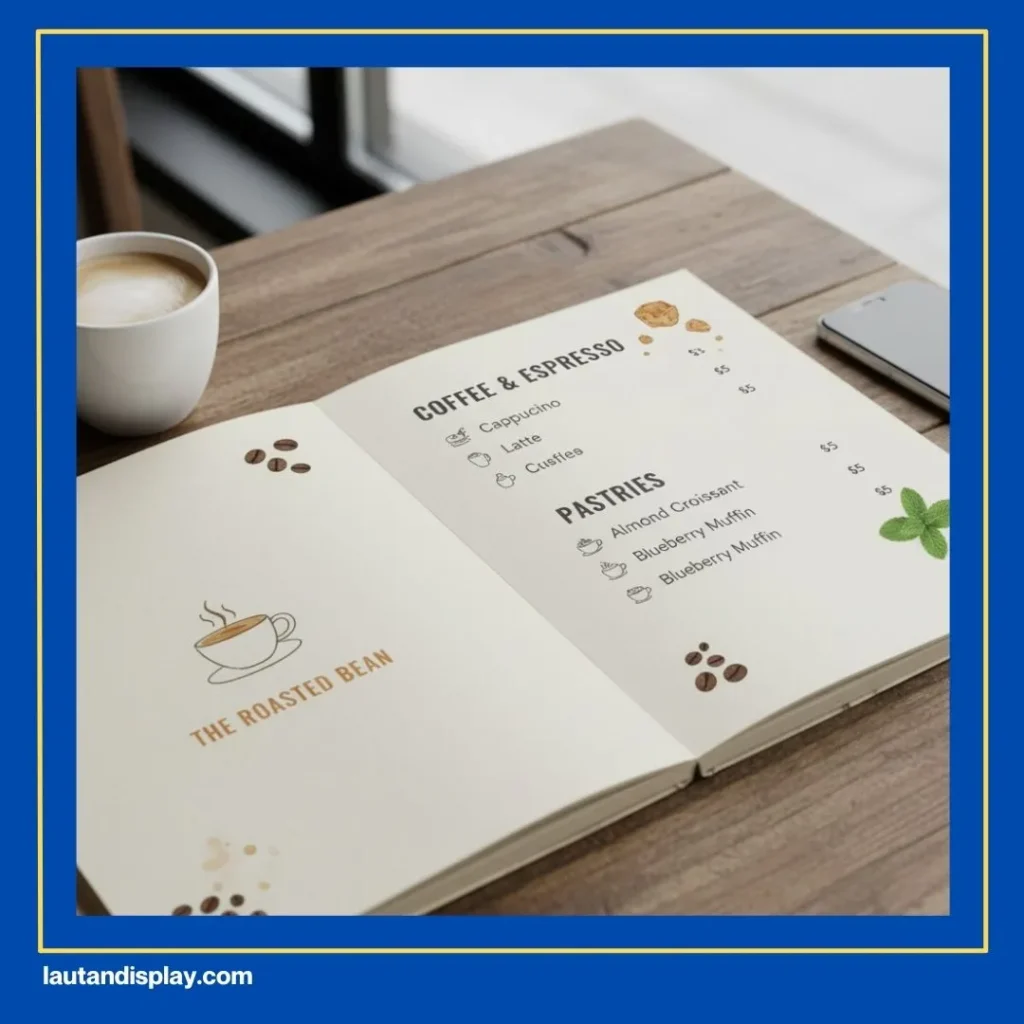  Bahan Cetak Menu