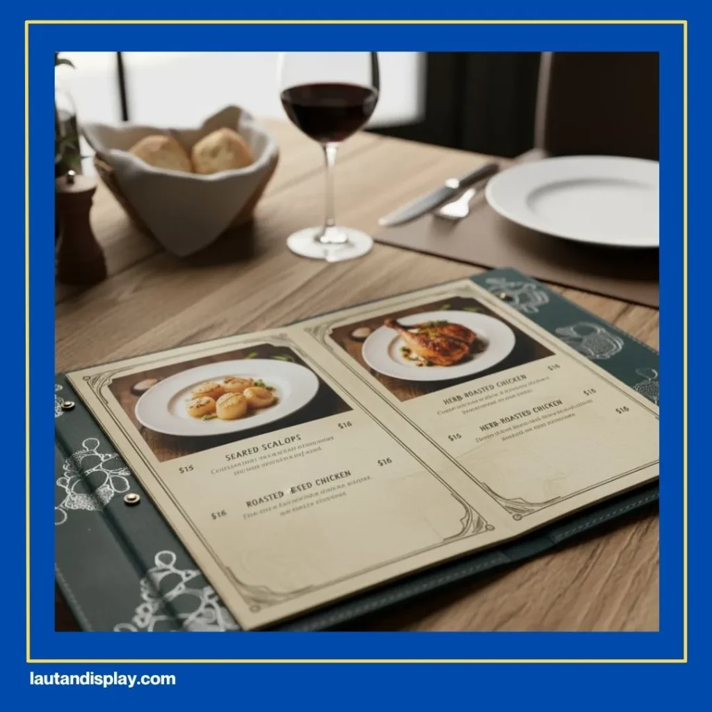 Ukuran Cetak Menu Makanan