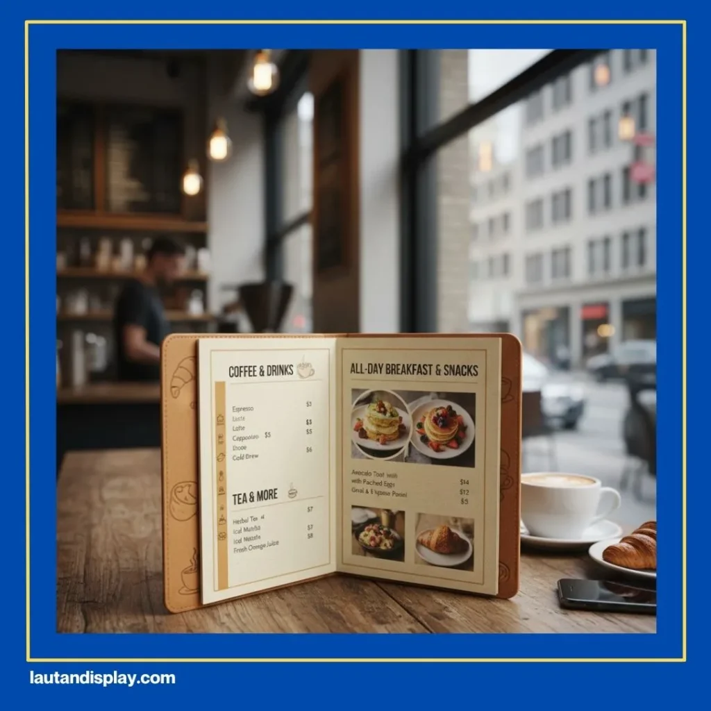 Ukuran Cetak Menu Makanan