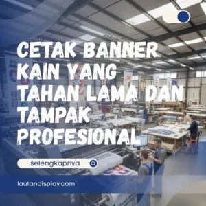 Ilustrasi cetak banner kain