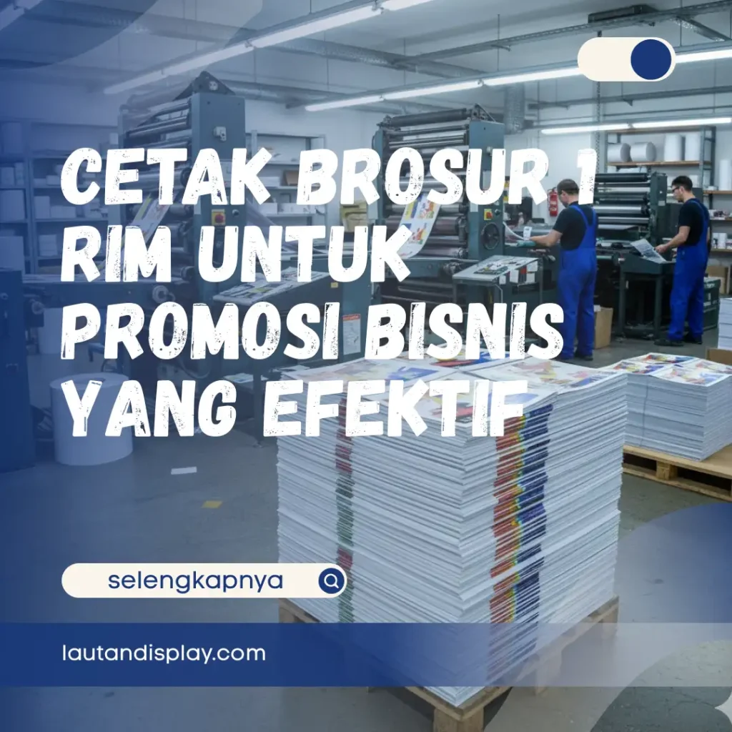 Ilustrasi cetak brosur 1 rim