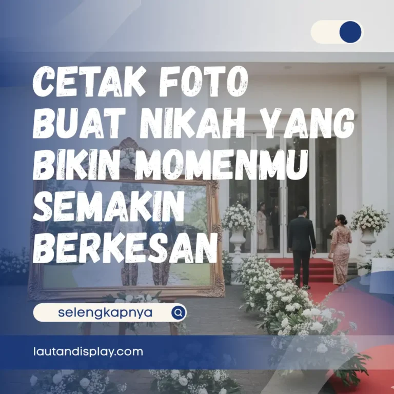 Ilustasi cetak foto buat nikah
