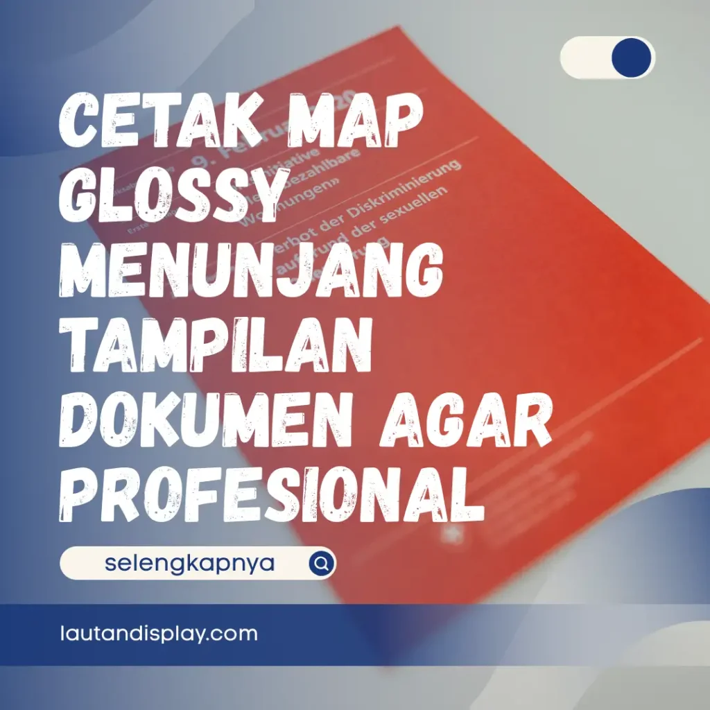 Ilustrasi cetak map glossy