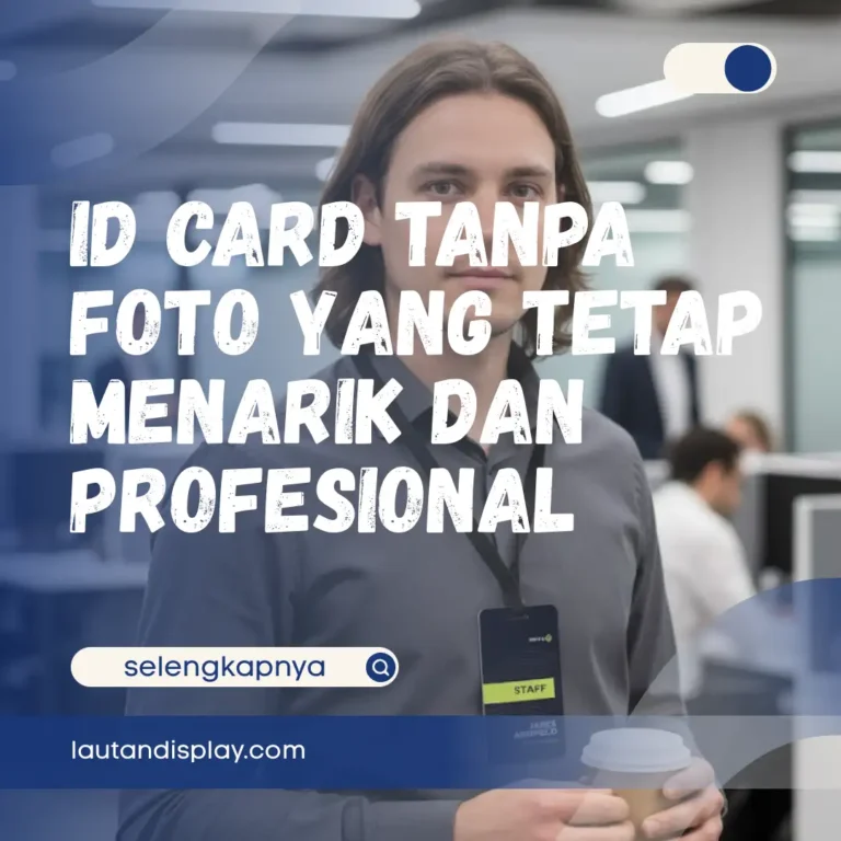 Ilustrasi ID card tanpa foto