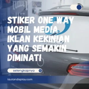 Ilustrasi stiker one way mobil