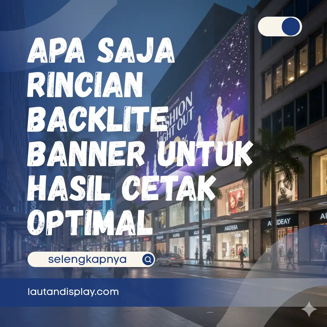 Apa Saja Rincian Backlite Banner untuk Hasil Cetak Optimal