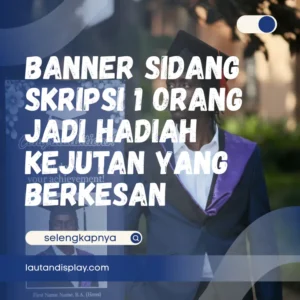 Ilustrasi banner sidang skripsi 1 orang