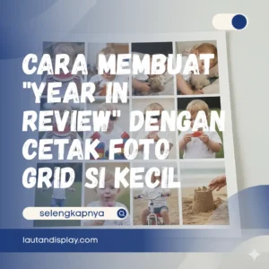 Ilustrasi cetak foto grid