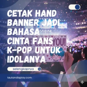 Ilustrasi cetak hand banner