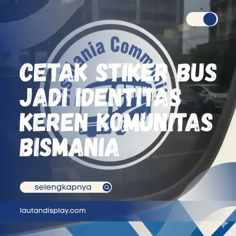 Ilustrasi cetak stiker bus