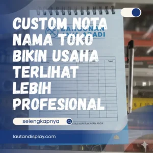 Ilustrasi custom nota nama toko