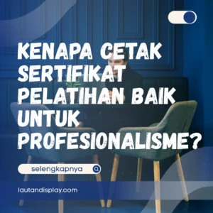 Ilustrasi cetak sertifikat pelatihan