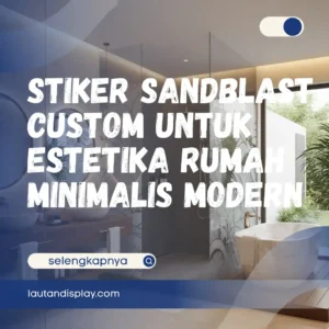 Ilustrasi stiker sandblast custom