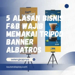 Ilustrasi tripod banner albatros