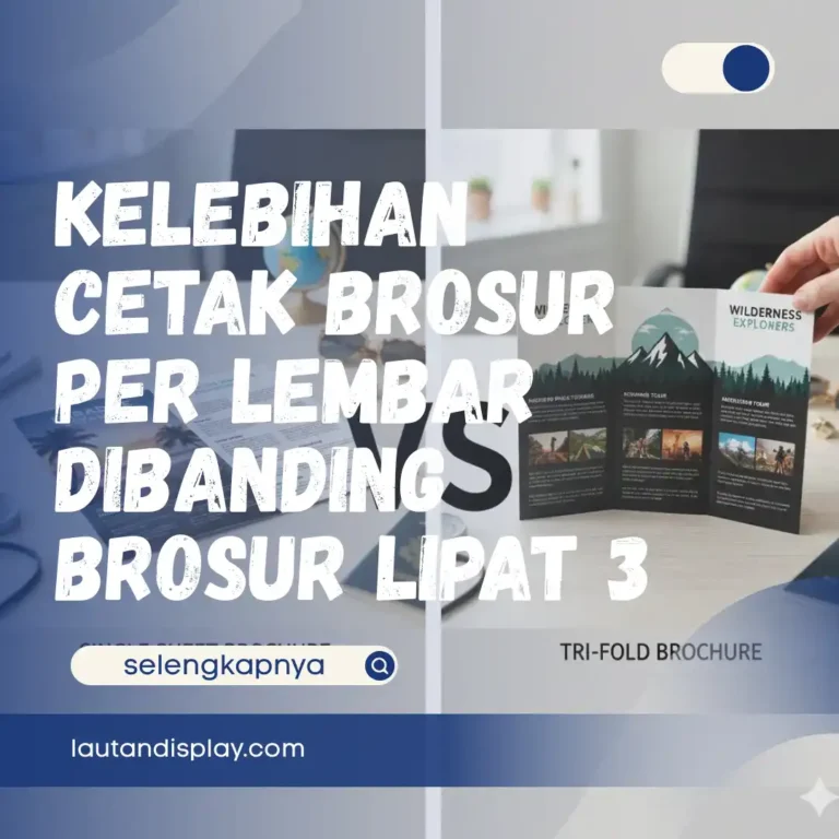 Ilustrasi cetak brosur per lembar