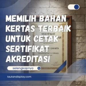 Ilustrasi cetak sertifikat akreditasi