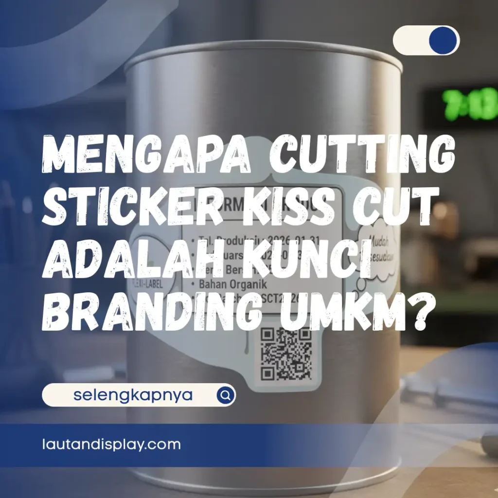 Ilustrasi cutting sticker kiss cut